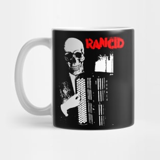 skull punk piano red type Mug